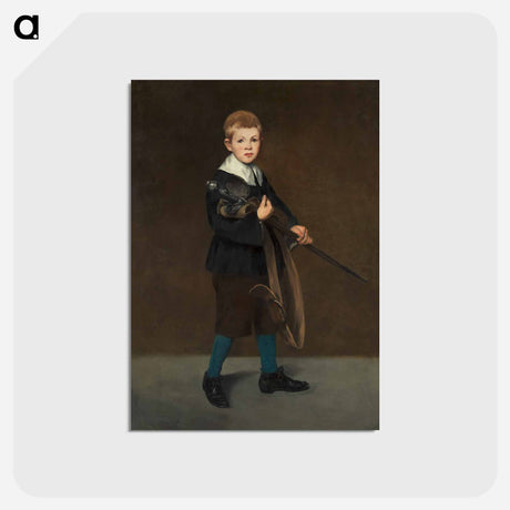 アートポストカード-Boy with a Sword - エドゥアール マネ Postcard.