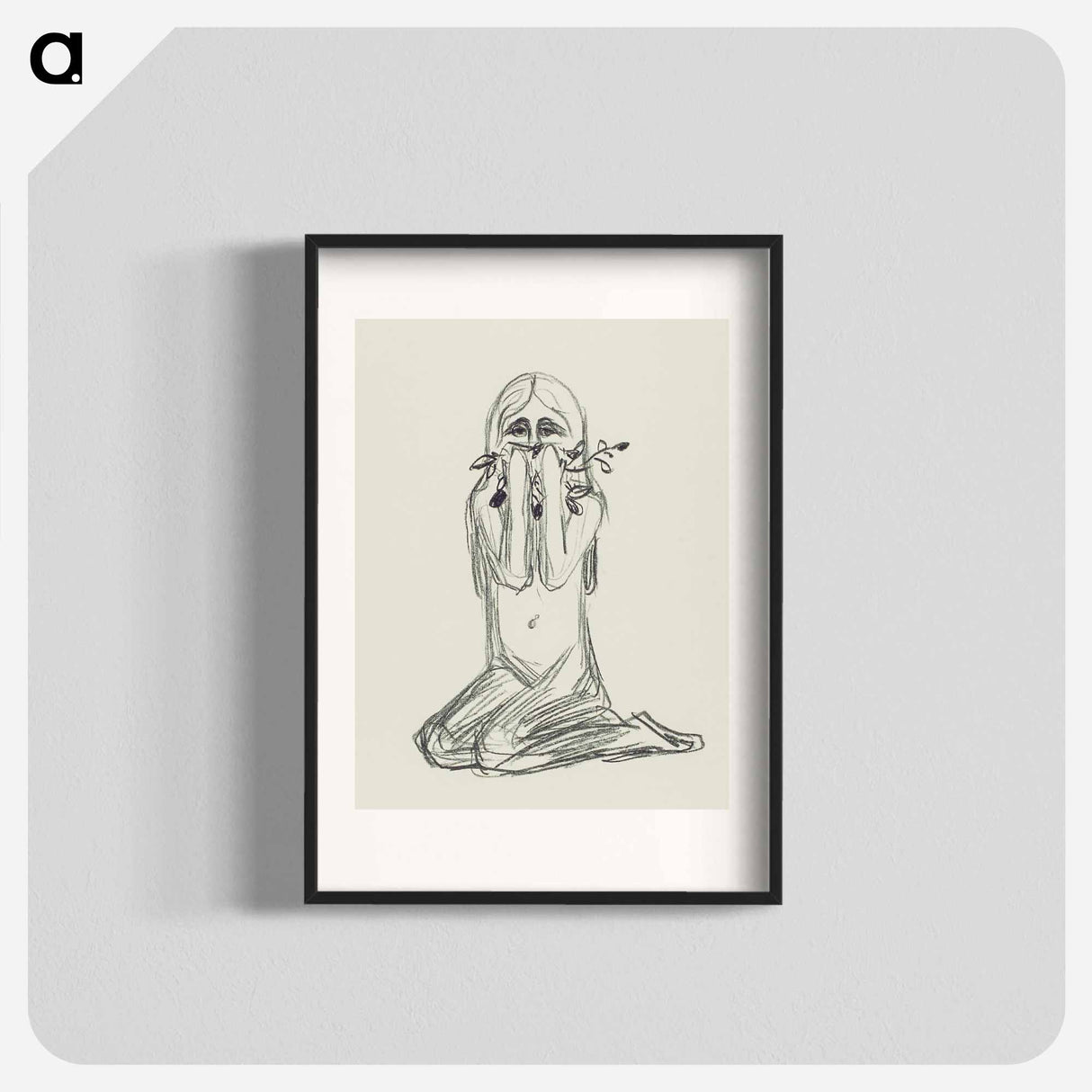 Omega and the Flower - エドヴァルド ムンク Poster.