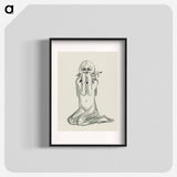 Omega and the Flower - エドヴァルド ムンク Poster.