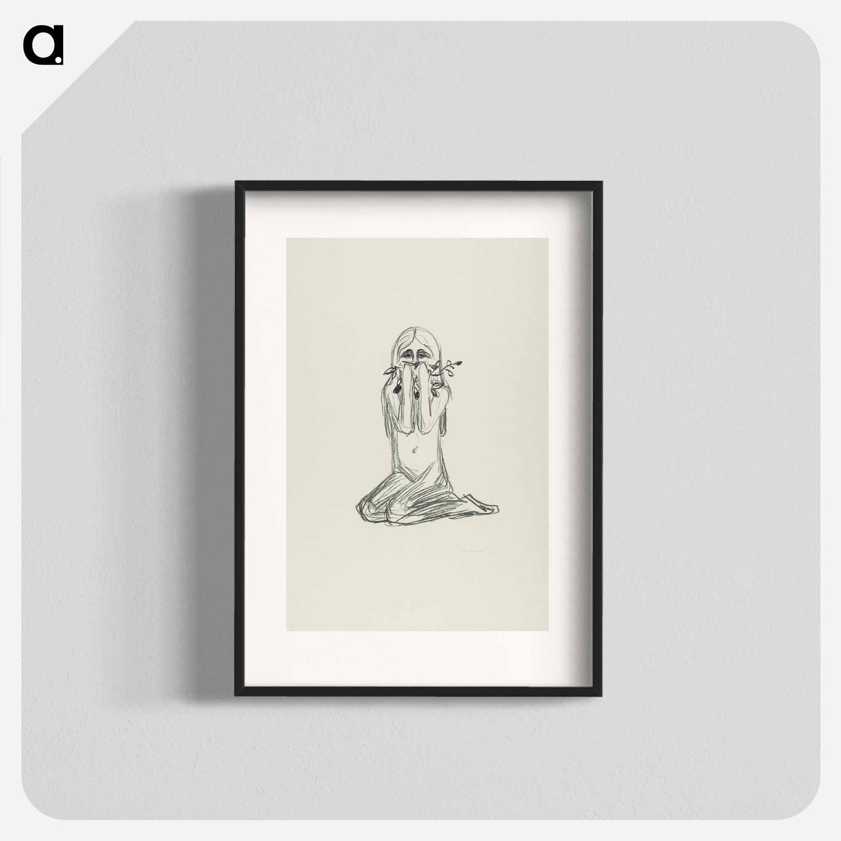 Omega and the Flower - Edvard Munch Poster.