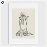 Omega and the Flower - エドヴァルド ムンク Poster.