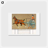 アートポストカード-Country House calendar print - エドワード ペンフィールド Postcard.