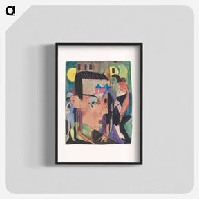 アートポスター-Self-Portrait - エルンスト ルートヴィヒ キルヒナー Poster.