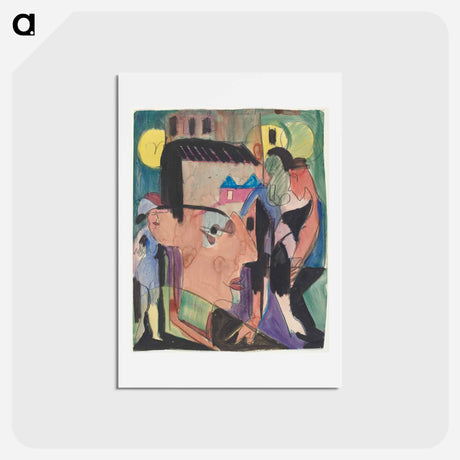 アートポストカード-Self-Portrait - エルンスト ルートヴィヒ キルヒナー Postcard.