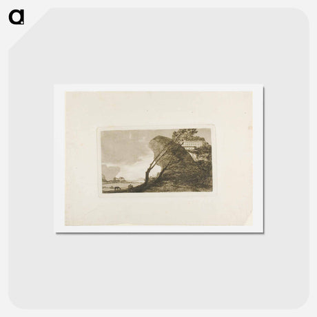 アートポストカード-The Big Rock - フランシスコ デ ゴヤ Postcard.
