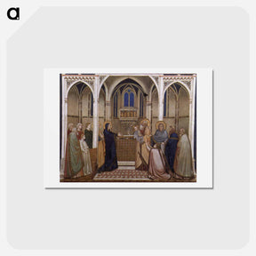 アートポストカード-Presentation of Christ in the Temple - ジョット ディ ボンドーネ Postcard.