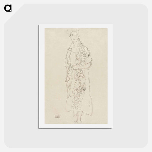 Portrait of a Woman - グスタフ クリムト Postcard.