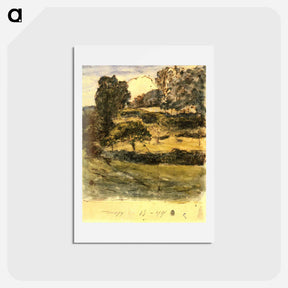 アートポストカード-Pastures in Normandy - ジャン フランソワ ミレー Postcard.