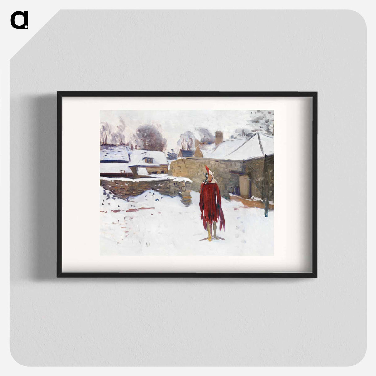 Mannikin in the Snow - John Singer Sargent Poster.