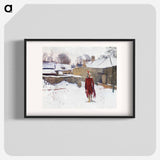 Mannikin in the Snow - John Singer Sargent Poster.