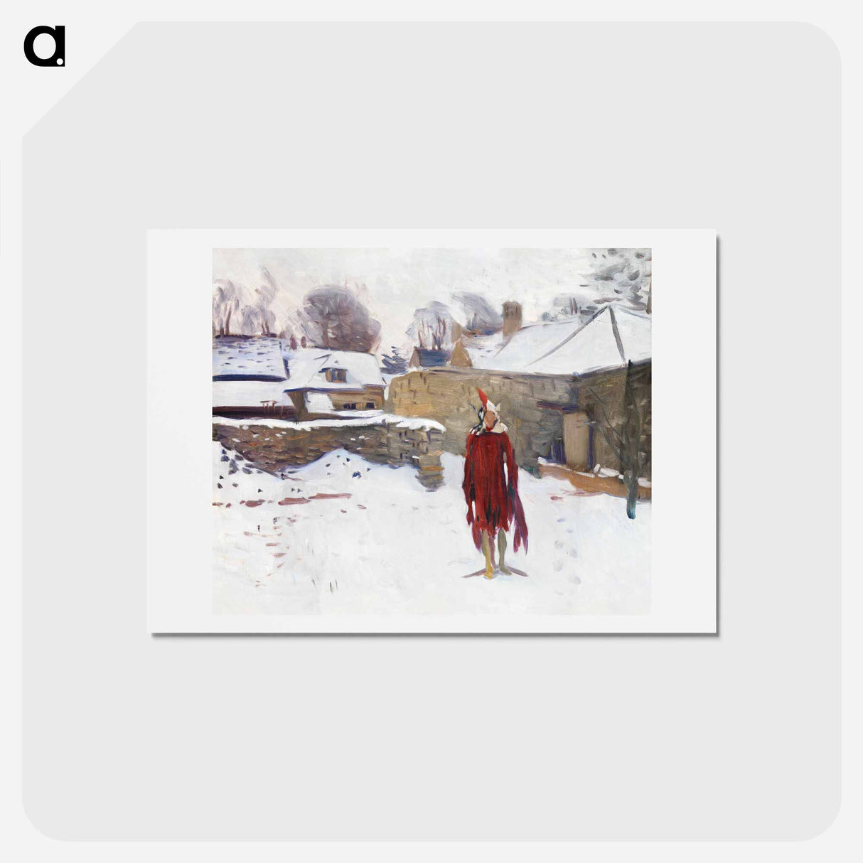アートポストカード-Mannikin in the Snow - ジョン シンガー サージェント Postcard.