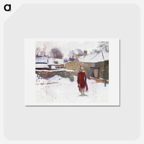 アートポストカード-Mannikin in the Snow - ジョン シンガー サージェント Postcard.