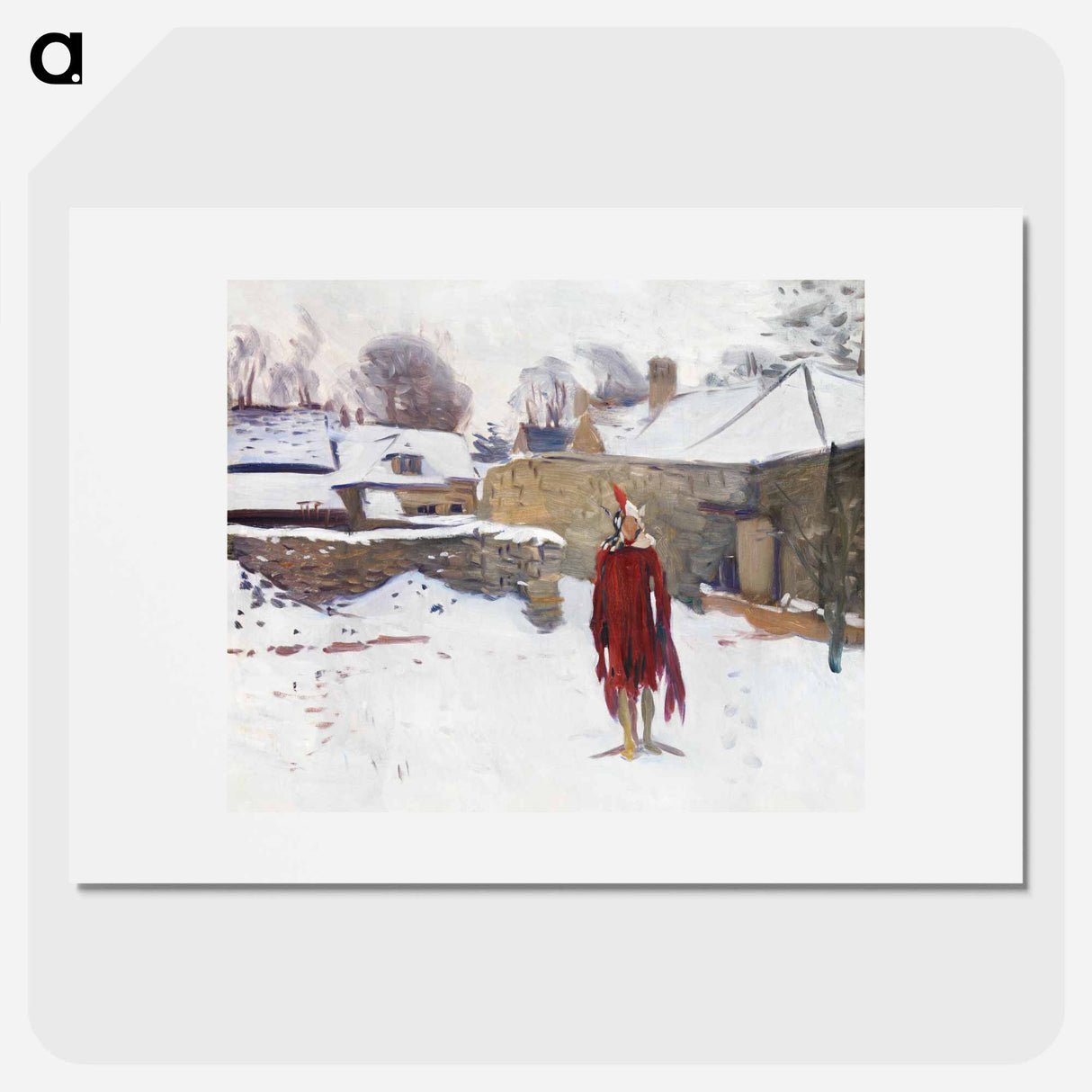 Mannikin in the Snow - John Singer Sargent Poster.