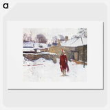 Mannikin in the Snow - John Singer Sargent Poster.