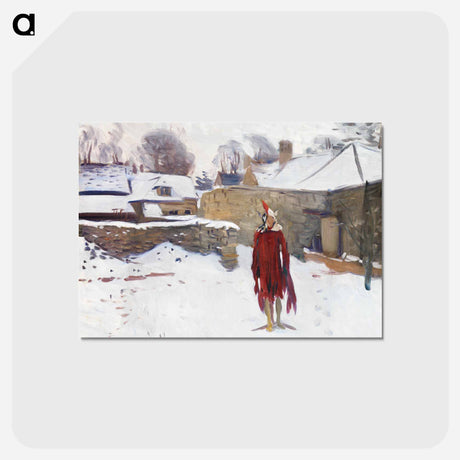 アートポストカード-Mannikin in the Snow - ジョン シンガー サージェント Postcard.
