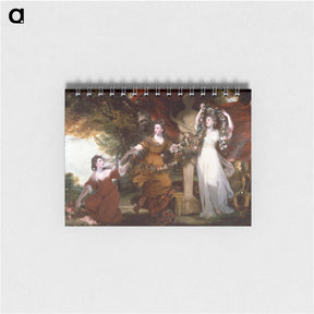 アートメモ帳-Three Ladies Adorning a Herm of Hymen - ジョシュア レノルズ Memo.