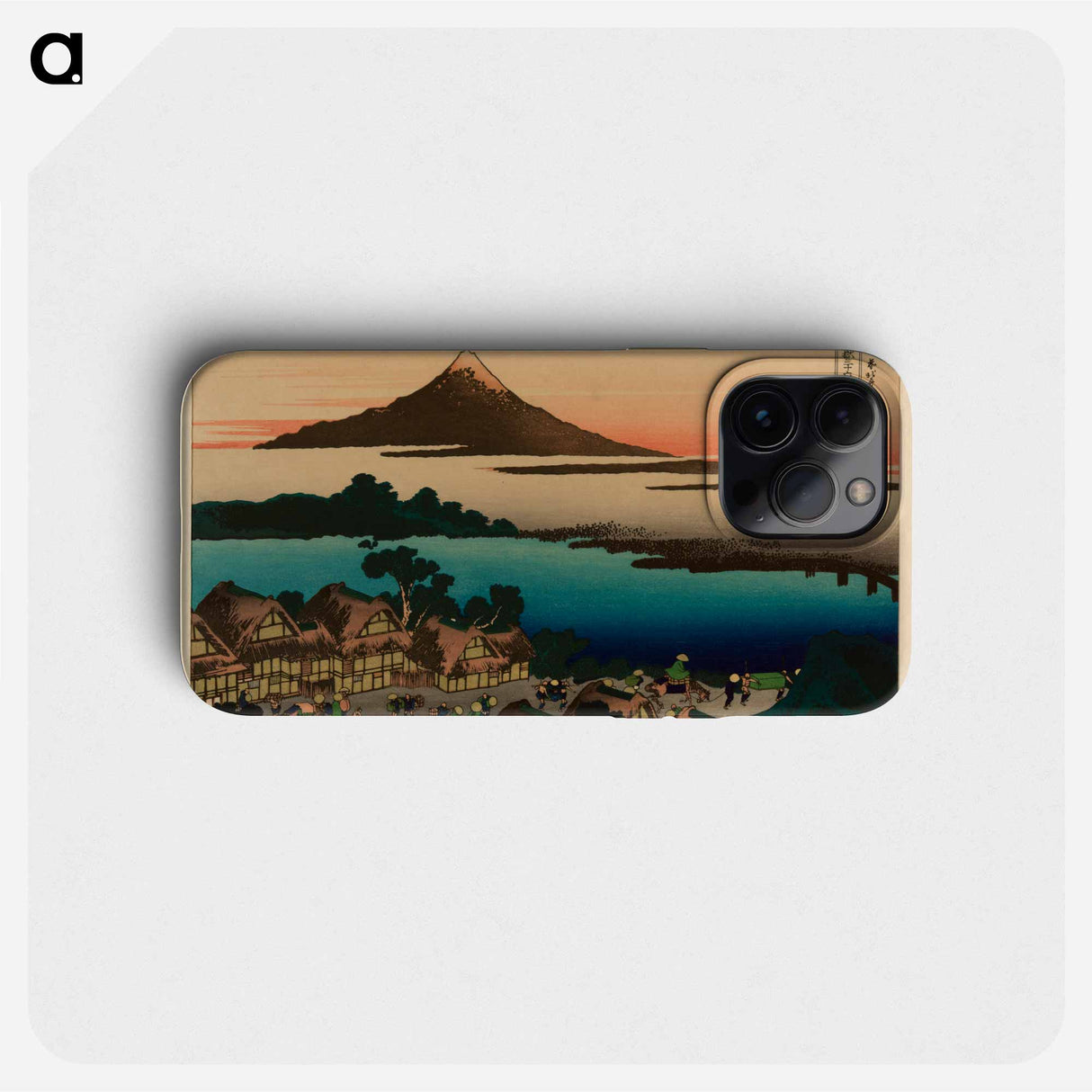 Dawn at Isawa in Kai Province - Katsushika Hokusai Phone Case.