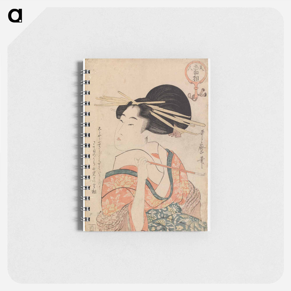 Geisha holding a pipe - 喜多川 歌麿 Memo.