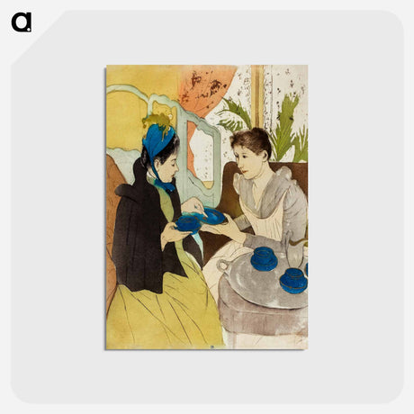 アートポストカード-Afternoon Tea Party - メアリー カサット Postcard.