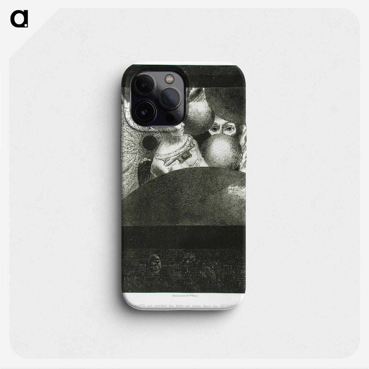 À Edgar Poe (Le souffle qui conduit les êtres est aussi dans les Sphères) - Odilon Redon Phone Case.