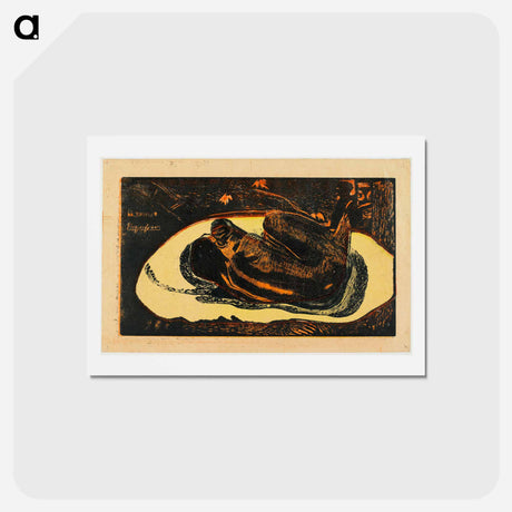 アートポストカード-Watched by the Spirits of the Dead - ポール ゴーギャン Postcard.