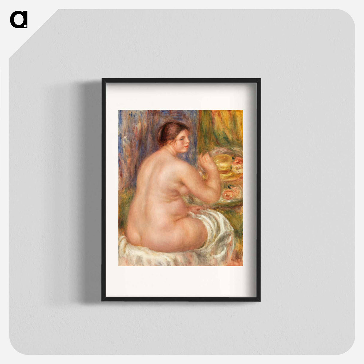 Nude from the Back - Pierre-Auguste Renoir Poster.