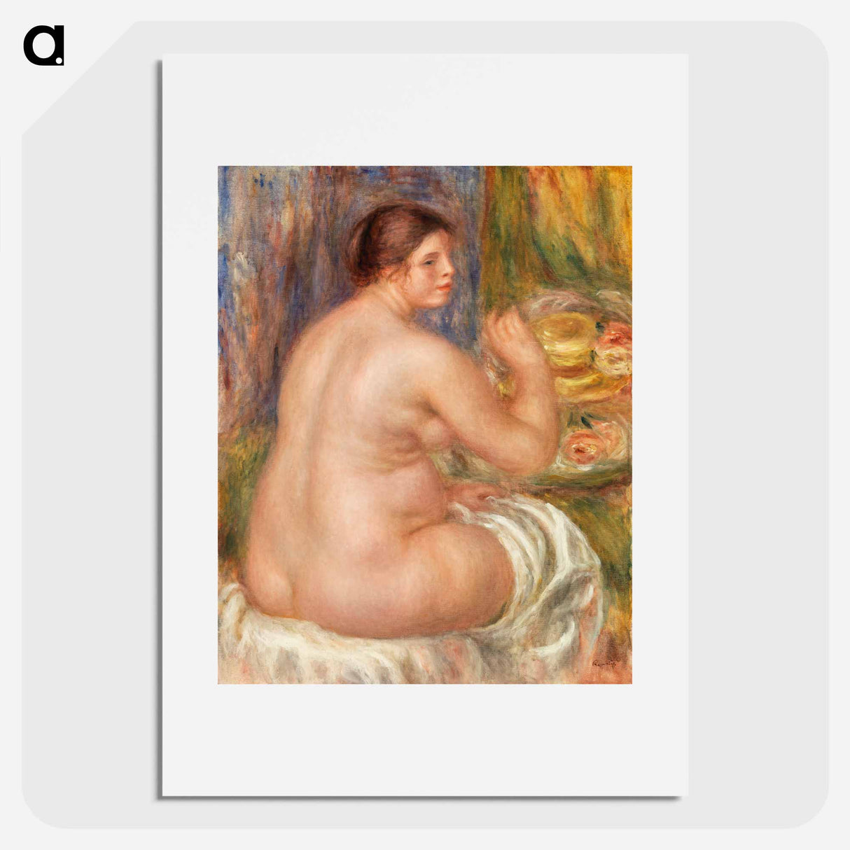 Nude from the Back - Pierre-Auguste Renoir Poster.