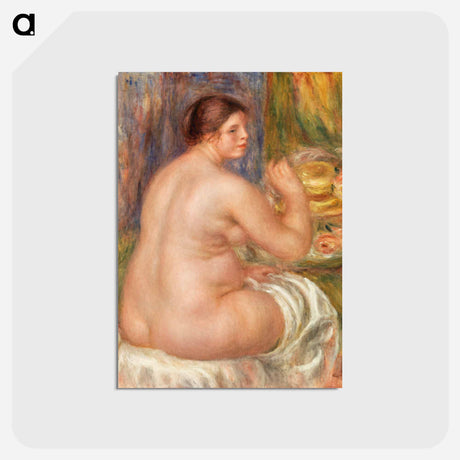 アートポストカード-Nude from the Back - ピエール オーギュスト ルノワール Postcard.