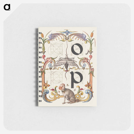 アートメモ帳-Guide for Constructing the Letters o and p from Mira Calligraphiae Monumenta or The Model Book of Calligraphy
 - 書道のお手本 Memo.
