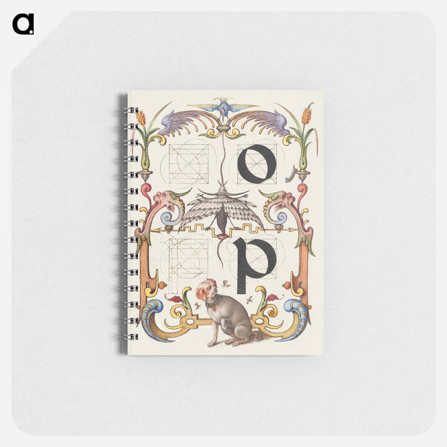 アートメモ帳-Guide for Constructing the Letters o and p from Mira Calligraphiae Monumenta or The Model Book of Calligraphy
 - 書道のお手本 Memo.