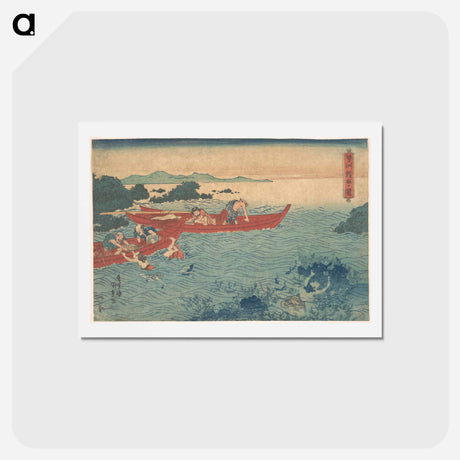 アートポストカード-Seishu Awabi-tori no Zu
 - 歌川 国貞 Postcard.