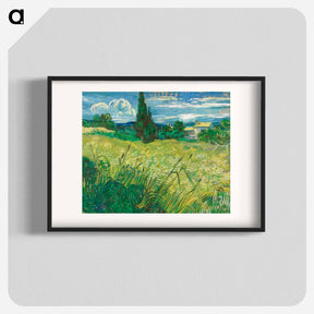 アートポスター-Green Field - フィンセント ファン ゴッホ Poster.