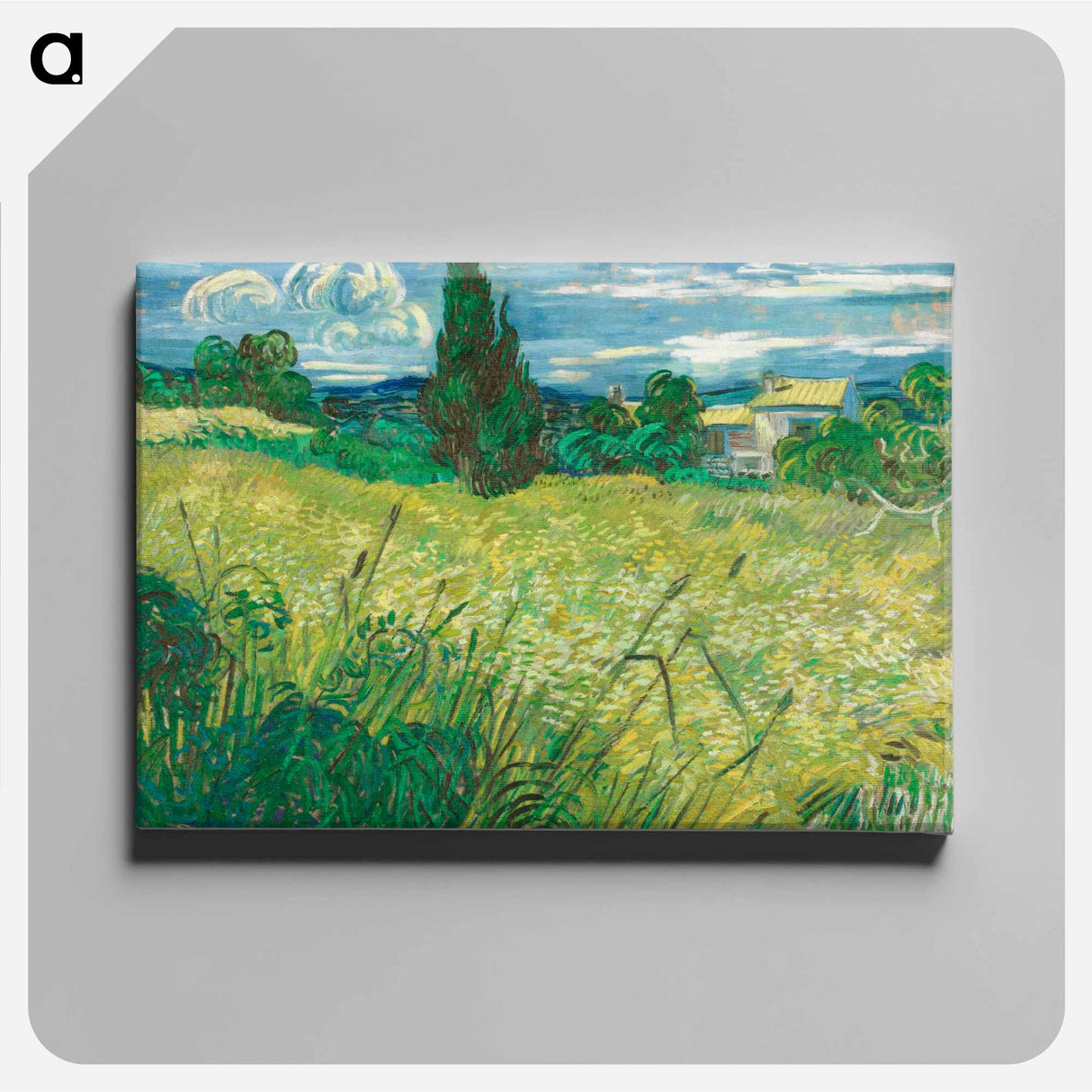 Green Field - Vincent van Gogh Canvas.