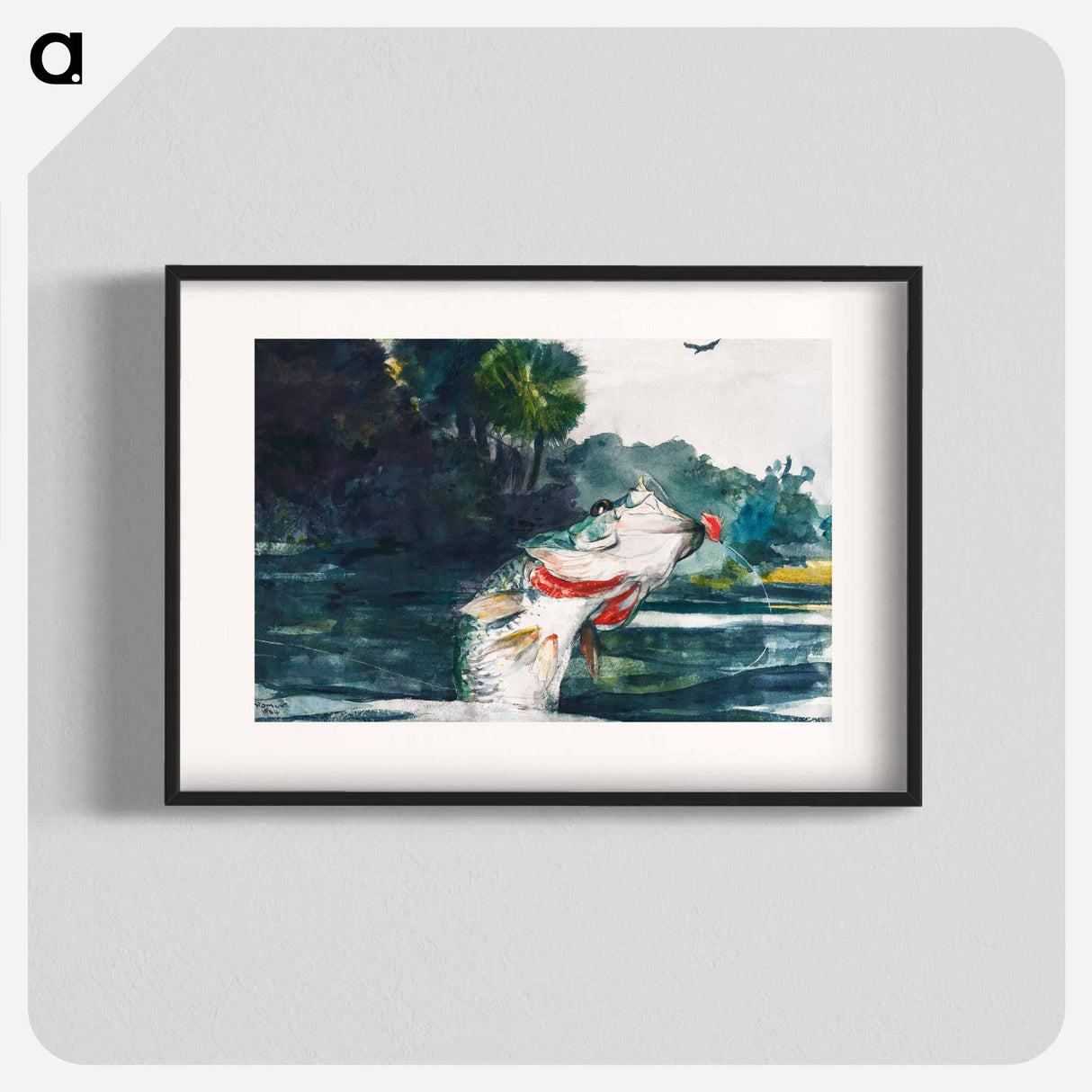 Life-Size Black Bass - Winslow Homer Poster.