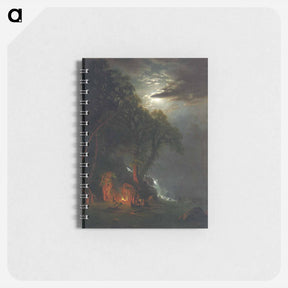 アートメモ帳-Campfire Site, Yosemite - アルバート ビアスタット Memo.