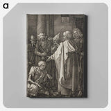 St. Peter and St. John Healing the Cripple - アルブレヒト デューラー Canvas.