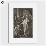 St. Peter and St. John Healing the Cripple - アルブレヒト デューラー Poster.