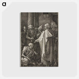 アートポストカード-St. Peter and St. John Healing the Cripple - アルブレヒト デューラー Postcard.