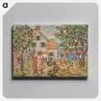 アートパネル-Beach and Two Houses
 - バーンズ・コレクション Canvas.