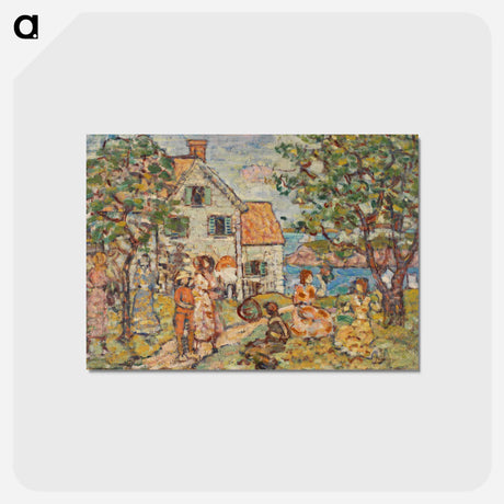 アートポストカード-Beach and Two Houses
 - バーンズ・コレクション Postcard.
