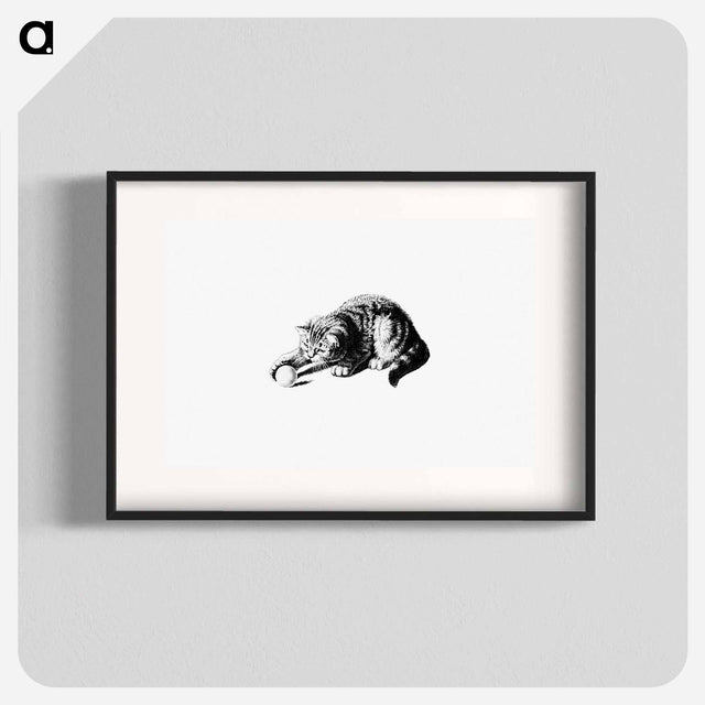 アートポスター-Playful Cat
 - 大英図書館 Poster.