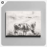 La Vache - カミーユ ピサロ Canvas.