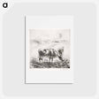 アートポストカード-La Vache - カミーユ ピサロ Postcard.