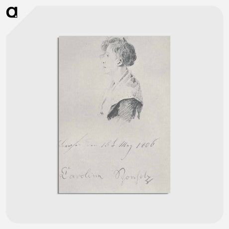 アートポストカード-Caroline Sponholz - カスパー ダーヴィト フリードリヒ Postcard.