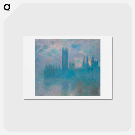アートポストカード-Houses of Parliament - クロード モネ Postcard.