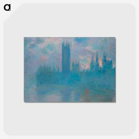 アートポストカード-Houses of Parliament - クロード モネ Postcard.