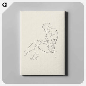 アートパネル-Seated Semi-Nude Woman
 - クリーブランド美術館 Canvas.