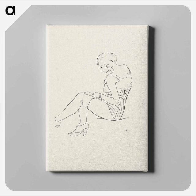 アートパネル-Seated Semi-Nude Woman
 - クリーブランド美術館 Canvas.