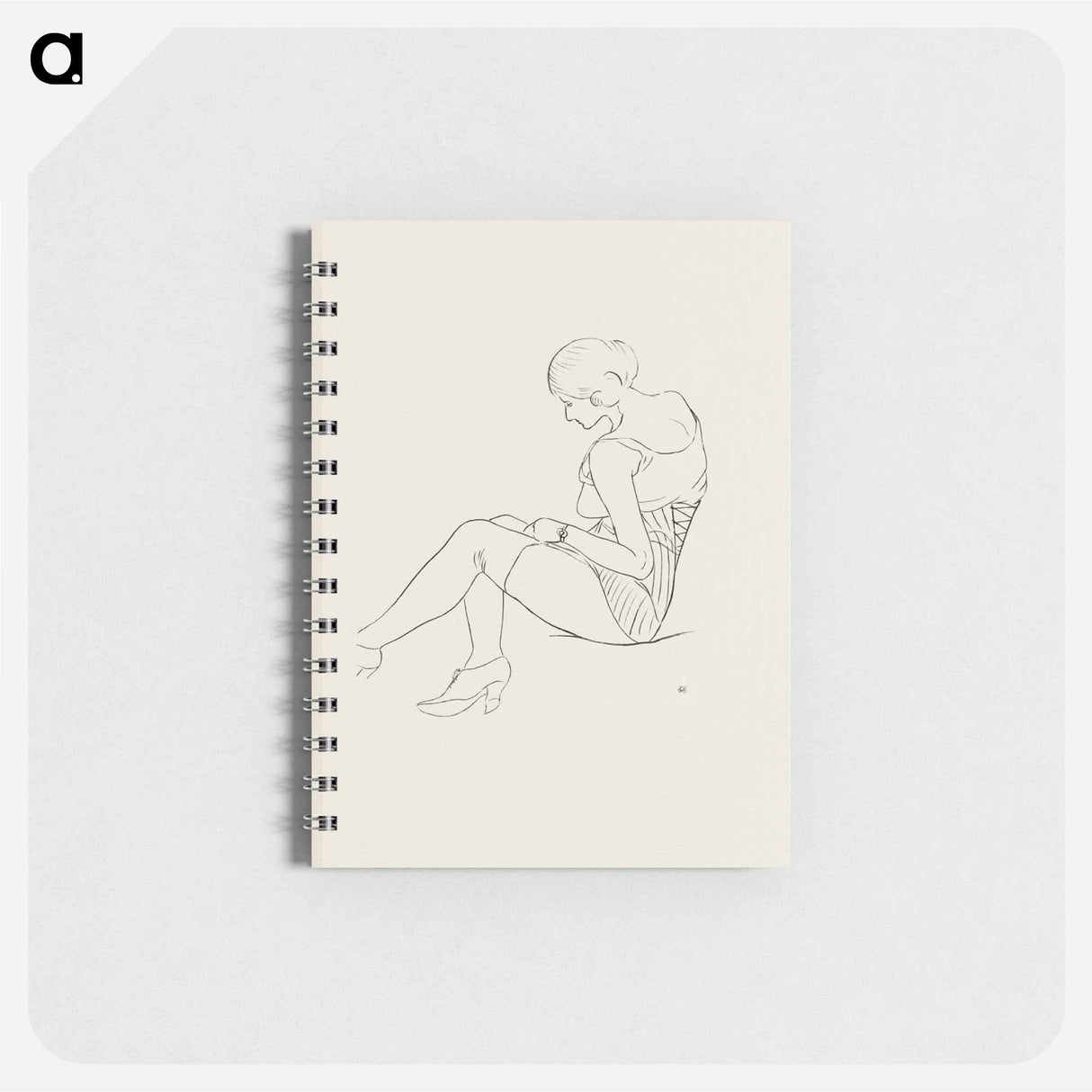 アートメモ帳-Seated Semi-Nude Woman
 - クリーブランド美術館 Memo.