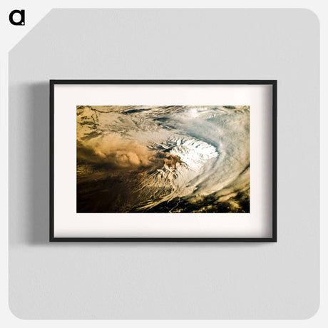 アートポスター-Shiveluch Volcano Plume, Kamchatka
 - 上空からの地球 Poster.